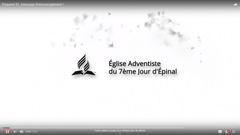 [Vidéo] "Psaume 91, message d'encouragement"